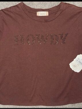 Altar'd State Mauve Studded Graphic Tee